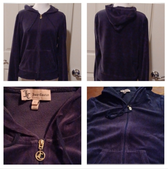 🌺Juicy Couture Navy Zip-Up Jacket - Picture 1 of 9